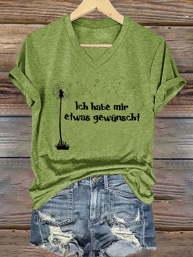 Women's Ich Habe Mir Etwas Gewünscht! Short Sleeve T-Shirt