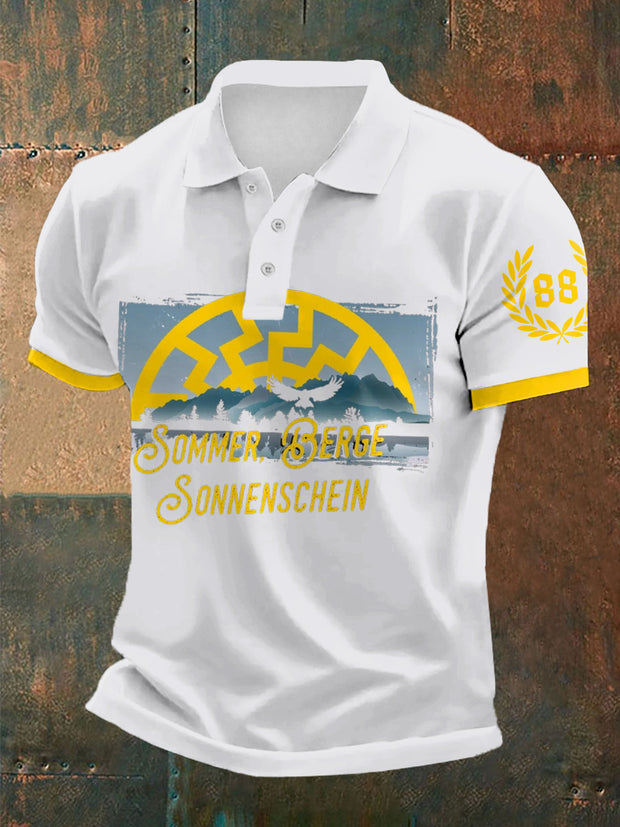 Men's Sun And Nummer 88 short sleeve polo shirt