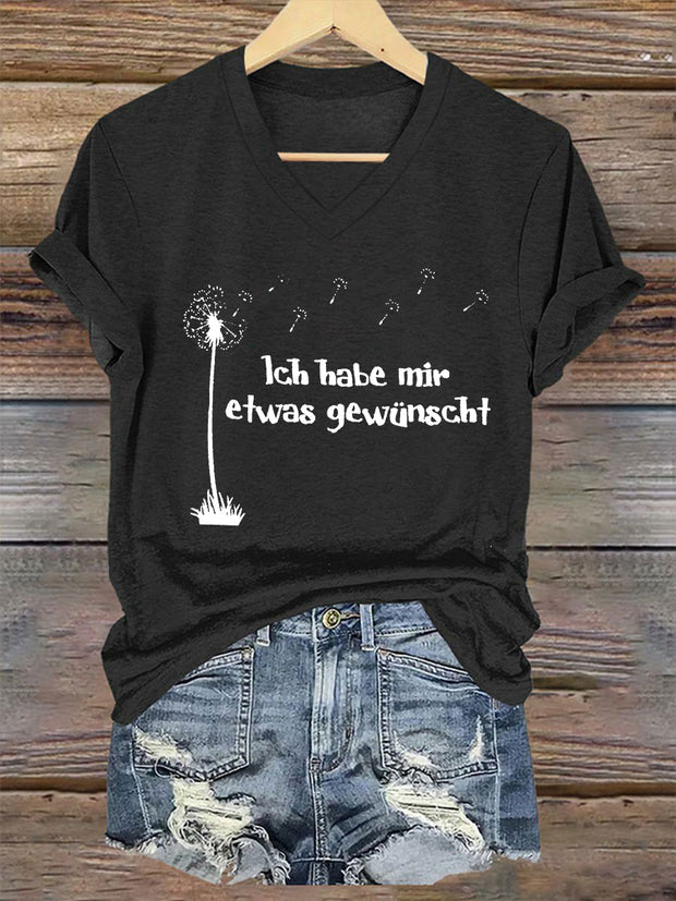 Women's Ich Habe Mir Etwas Gewünscht! Short Sleeve T-Shirt