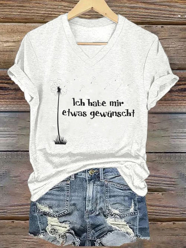 Women's Ich Habe Mir Etwas Gewünscht! Short Sleeve T-Shirt