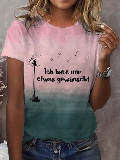 Women's Ich Habe Mir Etwas Gewünscht! Short-sleeved T-shirt