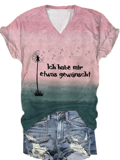 Women's Ich Habe Mir Etwas Gewünscht! Short-sleeved T-shirt