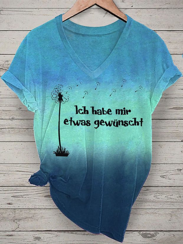 Women's Ich Habe Mir Etwas Gewünscht! Short-sleeved T-shirt