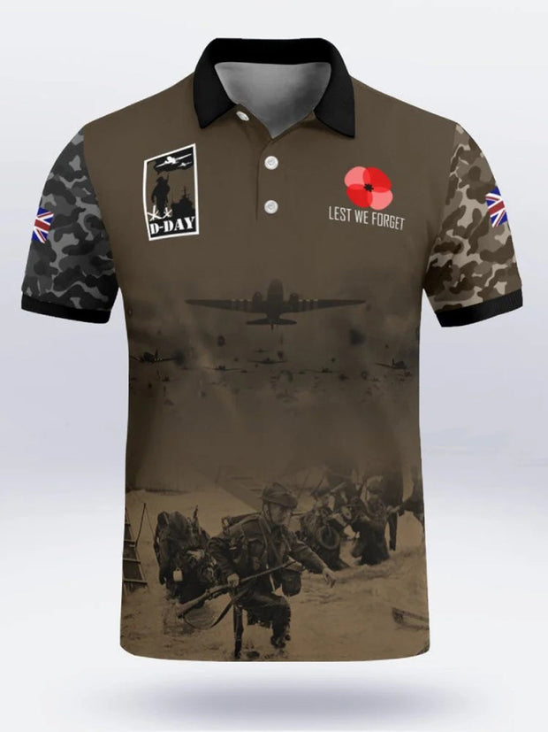 Men's D-DAY 81ST ANNIVERSARY Short Sleeve Polo Shirt
