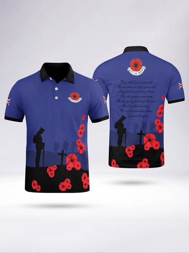 Men's For The Fallen Short Sleeve Polo Shirt