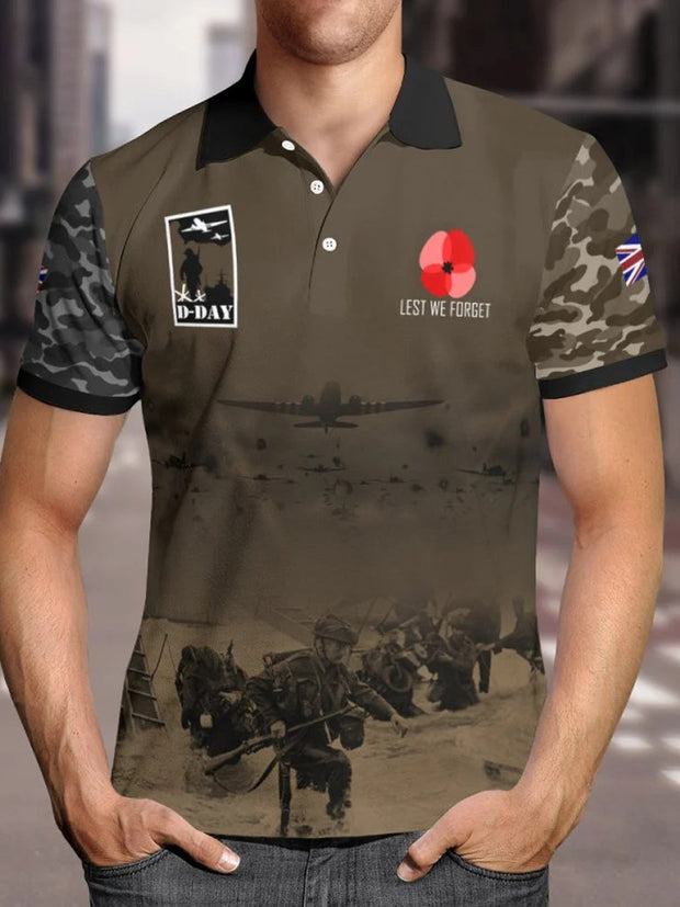 Men's D-DAY 81ST ANNIVERSARY Short Sleeve Polo Shirt