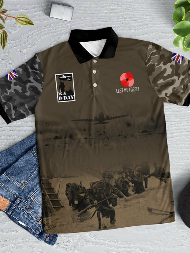 Men's D-DAY 81ST ANNIVERSARY Short Sleeve Polo Shirt