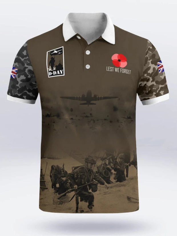 Men's D-DAY 81ST ANNIVERSARY Short Sleeve Polo Shirt