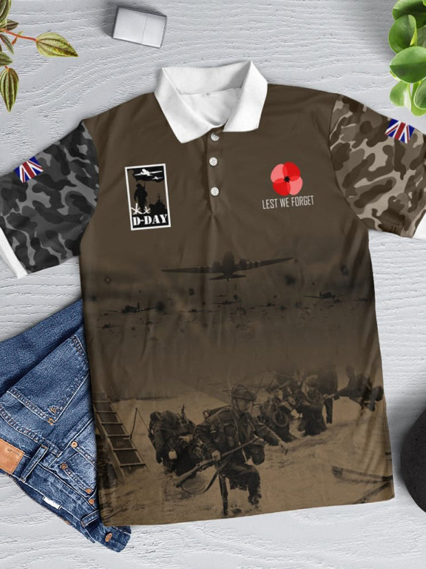 Men's D-DAY 81ST ANNIVERSARY Short Sleeve Polo Shirt