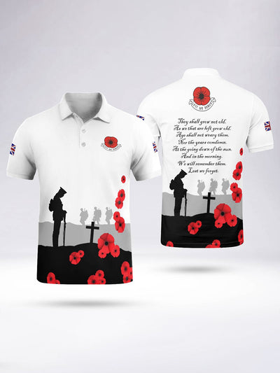 Men's For The Fallen Short Sleeve Polo Shirt
