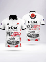 Men's D-DAY 81ST ANNIVERSARY short sleeve polo shirt