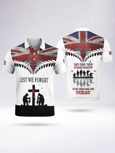 Men's They Gave Their Tomorrow Short Sleeve Polo Shirt
