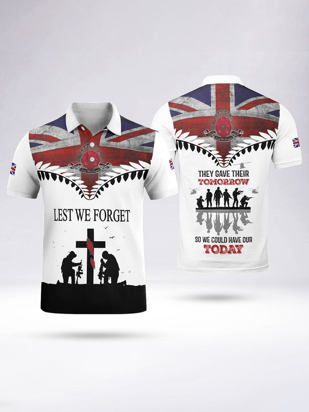 Men's They Gave Their Tomorrow Short Sleeve Polo Shirt