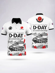 Men's D-DAY 81ST ANNIVERSARY Short Sleeve Polo Shirt