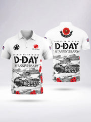 Men's D-DAY 81ST ANNIVERSARY Short Sleeve Polo Shirt