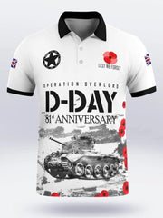 Men's D-DAY 81ST ANNIVERSARY Short Sleeve Polo Shirt