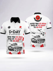 Men's D-DAY 81ST ANNIVERSARY short sleeve polo shirt