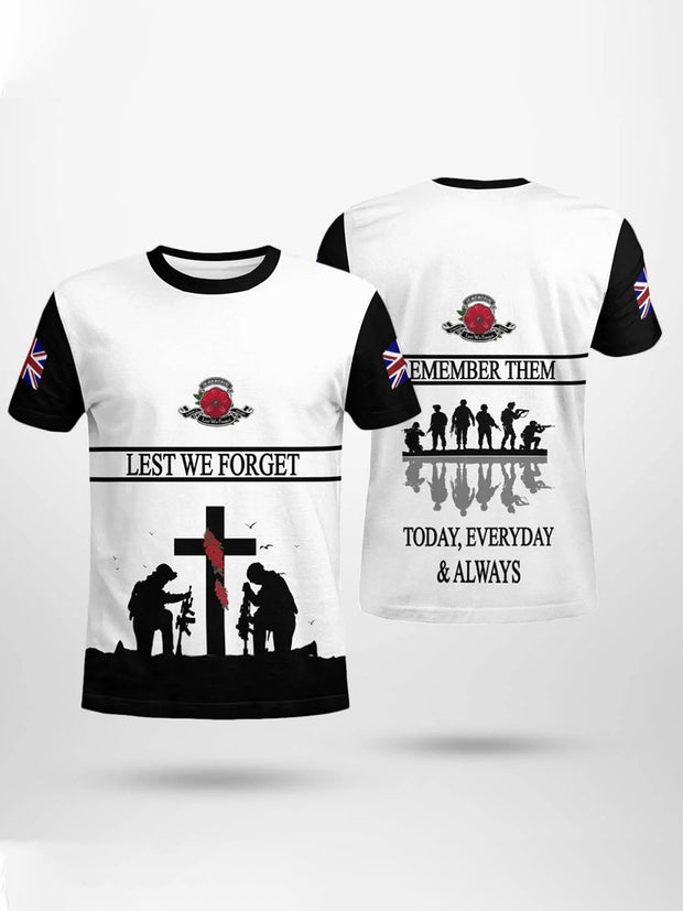 Men's LEST WE FORGET short sleeves t-shirt