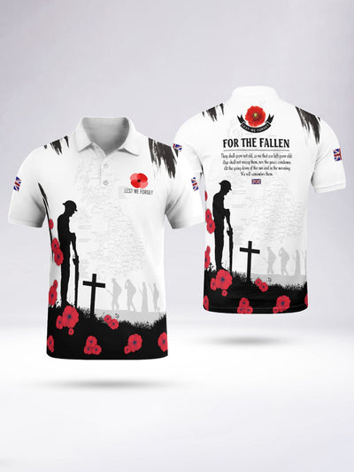 Men's For The Fallen Short Sleeve Polo Shirt