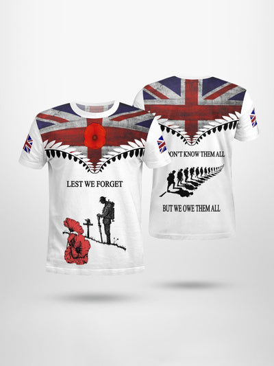 Men's Lest We Forget Short Sleeves T-shirt
