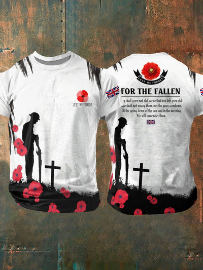Men's For The Fallen Short Sleeves T-shirt