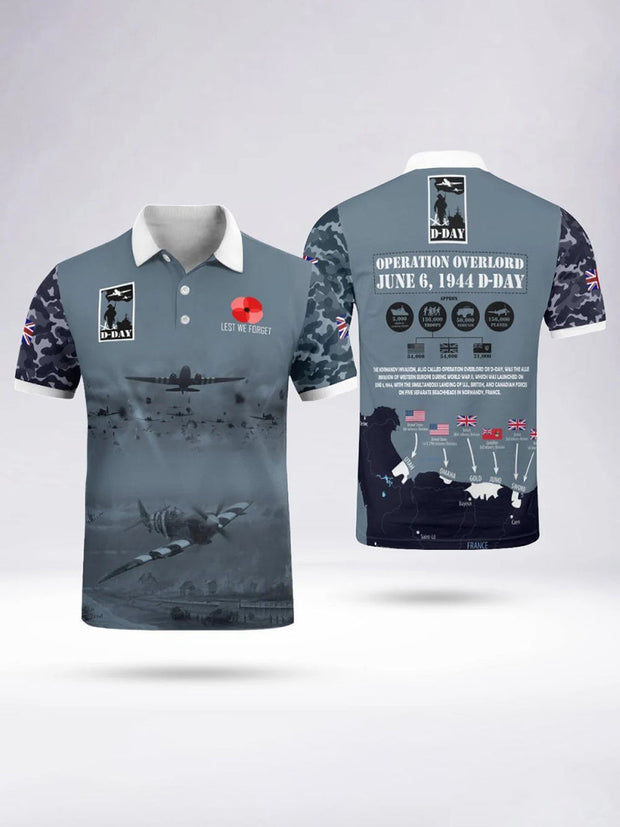 Men's D-DAY 81ST ANNIVERSARY Short Sleeve Polo Shirt