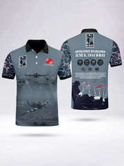 Men's D-DAY 81ST ANNIVERSARY Short Sleeve Polo Shirt