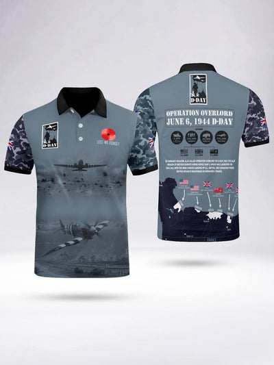 Men's D-DAY 81ST ANNIVERSARY Short Sleeve Polo Shirt