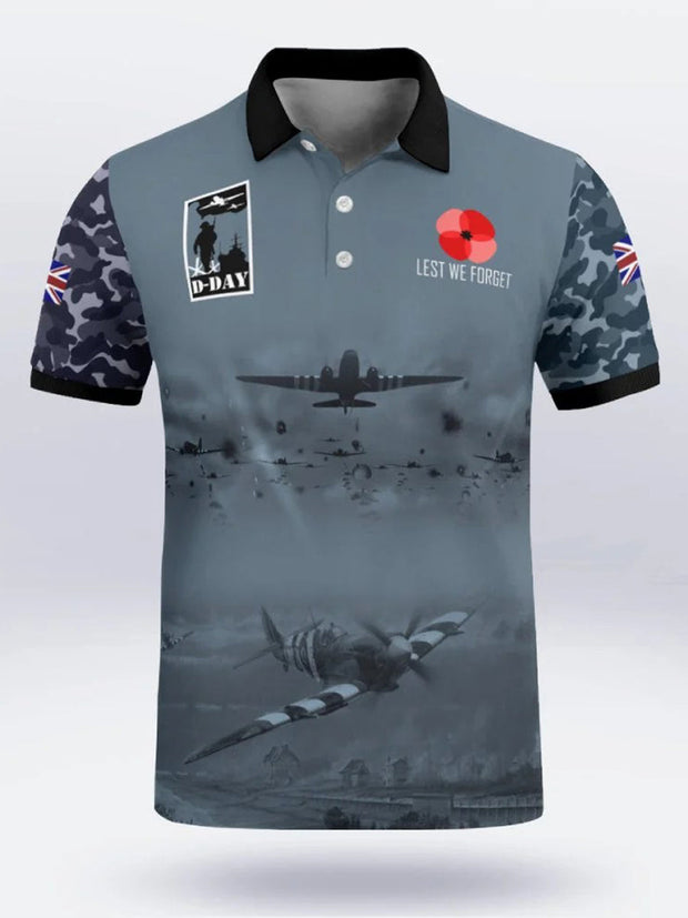 Men's D-DAY 81ST ANNIVERSARY Short Sleeve Polo Shirt