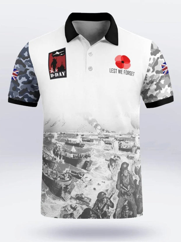 Men's D-DAY 81ST ANNIVERSARY Short Sleeve Polo Shirt