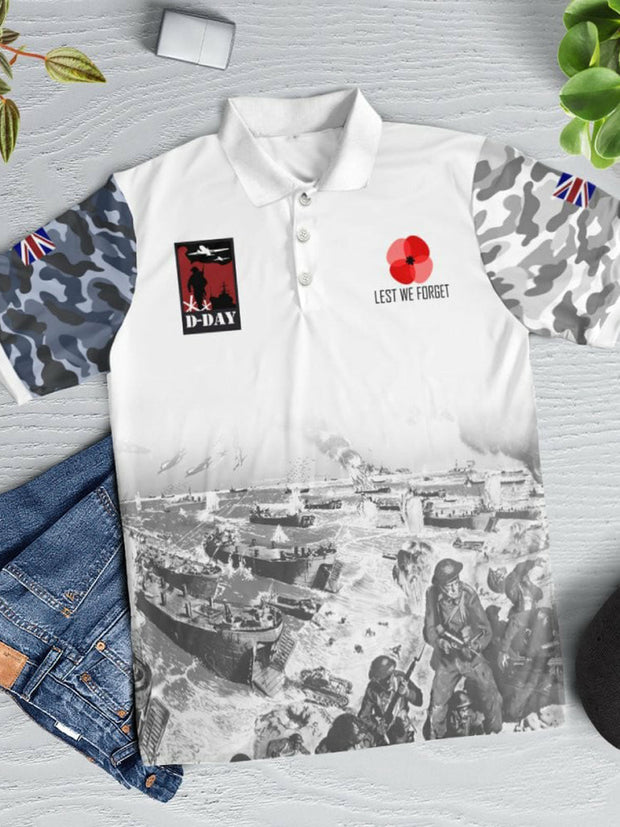 Men's D-DAY 81ST ANNIVERSARY Short Sleeve Polo Shirt