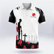Men's FOR THE FALLEN Short Sleeve Polo Shirt