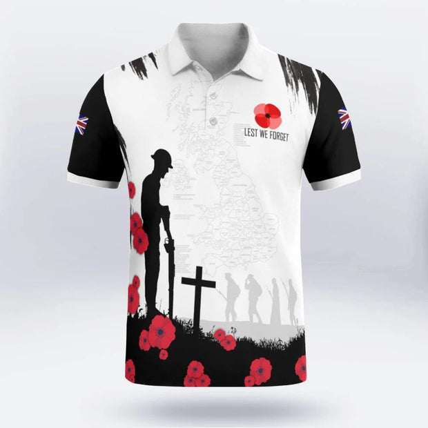 Men's FOR THE FALLEN Short Sleeve Polo Shirt