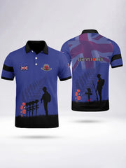 Men's LEST WE FORGET short sleeve polo shirt