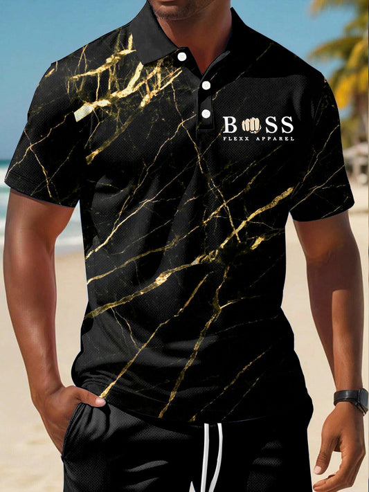 Camicia a maniche corte casual stile business uomo